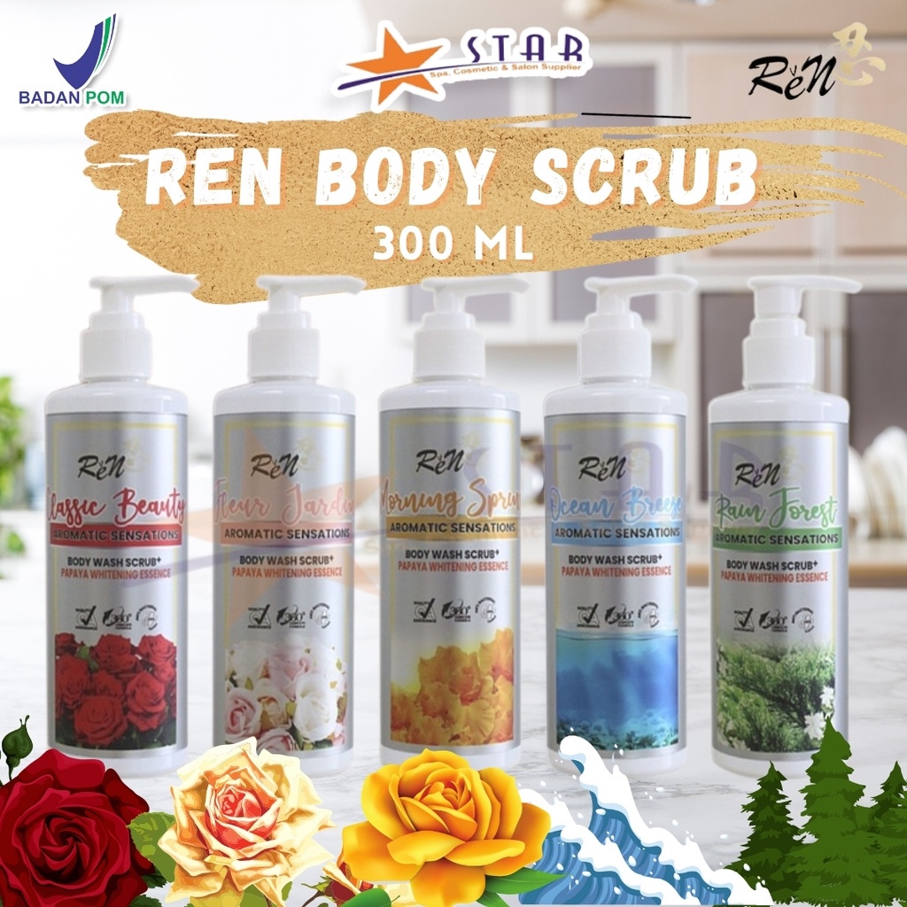 REN Body Wash Scrub 300 mL
