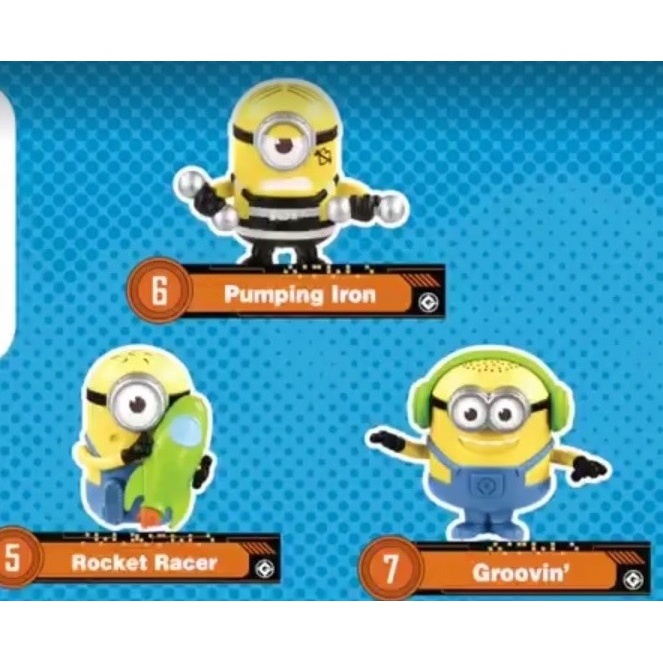 Despicable Me 3 Happy Meal MCD Minion Vol 2 Set New