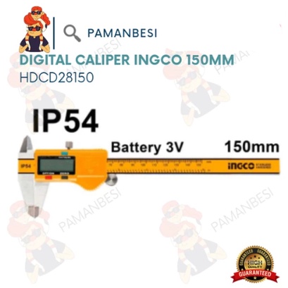 Jangka Sorong Digital Caliper (150 mm) INGCO HDCD28150 Sigmat Sketmat