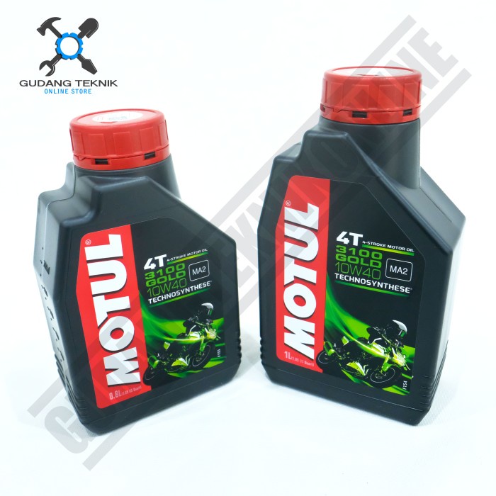 Oli Mesin 4Tak 0.8L 1L 3100 GOLD 10W40 MOTUL / Oli Motor Technosynthese 800ML 1000ML 0.8Liter 1Liter 10W40 MOTUL