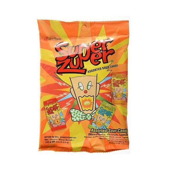 

SUPER ZUPER ASST CANDY BAG 125 GR