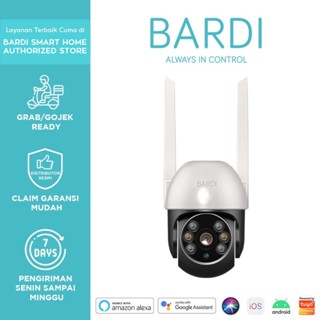 BARDI CCTV TPD Smart IPCamera Outdoor PTZ 310° View Pan Tilt Zoom Waterproof Security Kamera Luar Pantau Jarak Jauh Two Way Talk Ready Stock Kekinian Promo Paling Murah Otomatis WiFi IoT Home Automation Garansi 100% Original (Smarthaus Surabaya Indonesia)