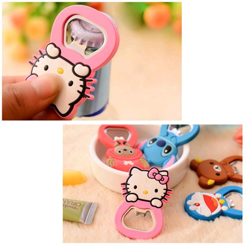 GP Pembuka botol magnet motif kartun lucu