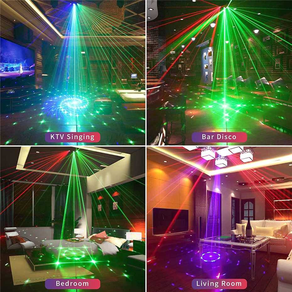 (BISA COD) FTIHSHP Alien Lampu Proyektor Disco Sensor Suara DMX512 240V 20W - AL15E