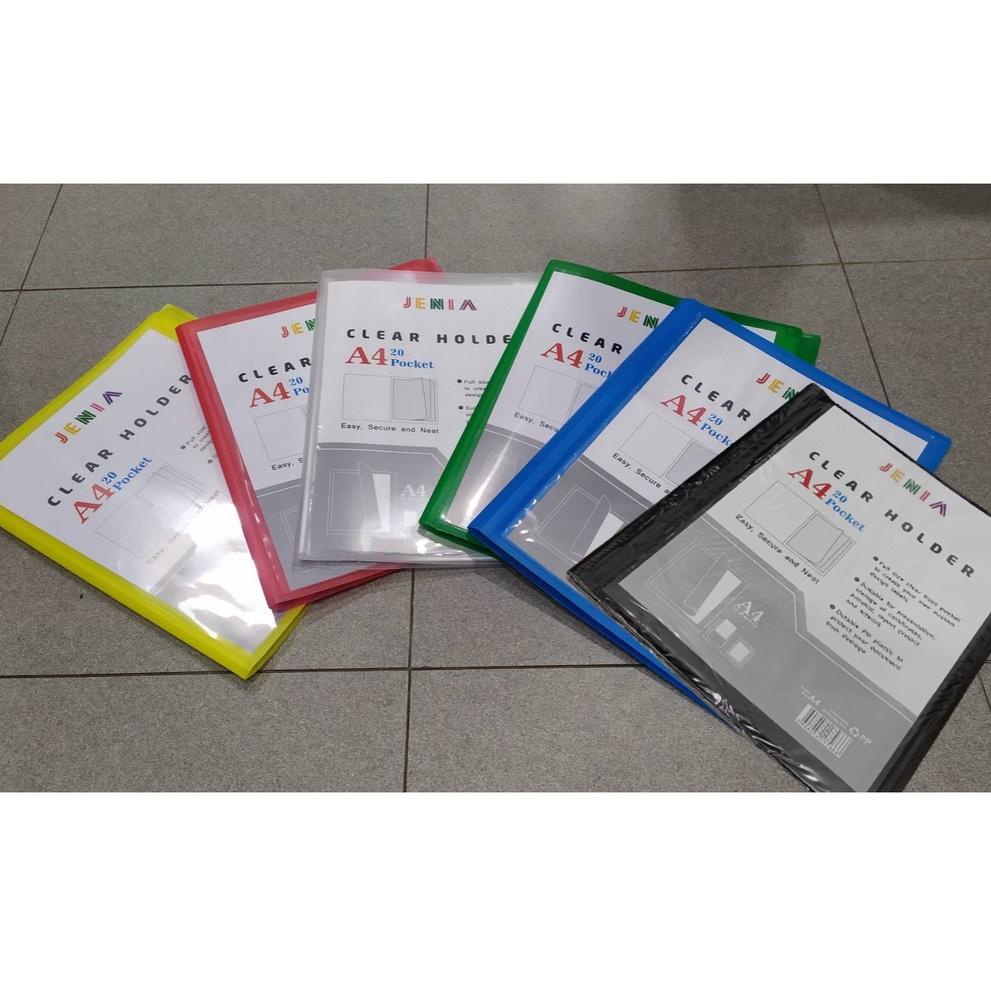 

COD Map Clear Holder Document Keeper Display Book A4 Isi 20 Pocket Jenia nbkfo