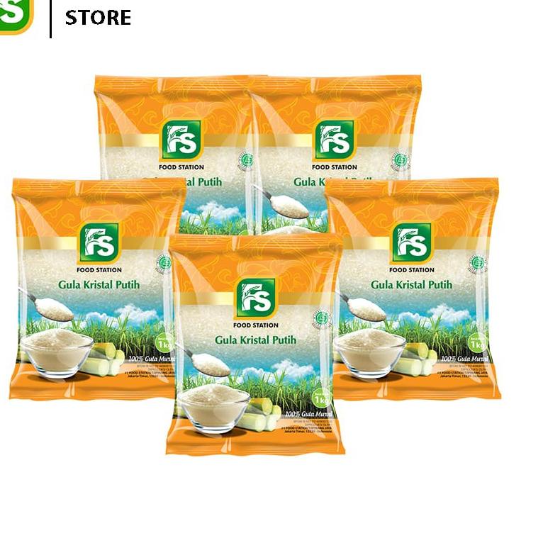 

➲ Food Station -FS Gula Pasir Premium 5 Pcs @1 Kg ❇