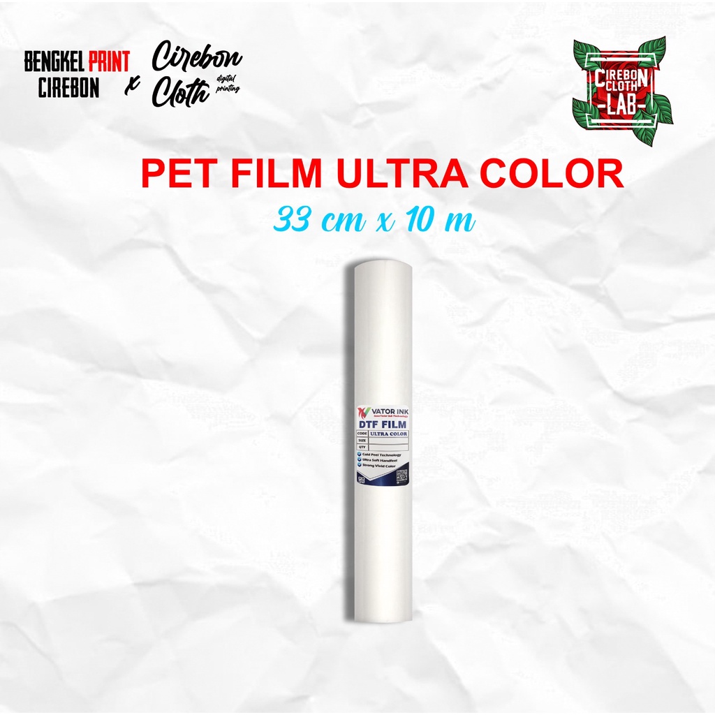 PET Film DTF Premium UNX Silver 33 cm x 10m