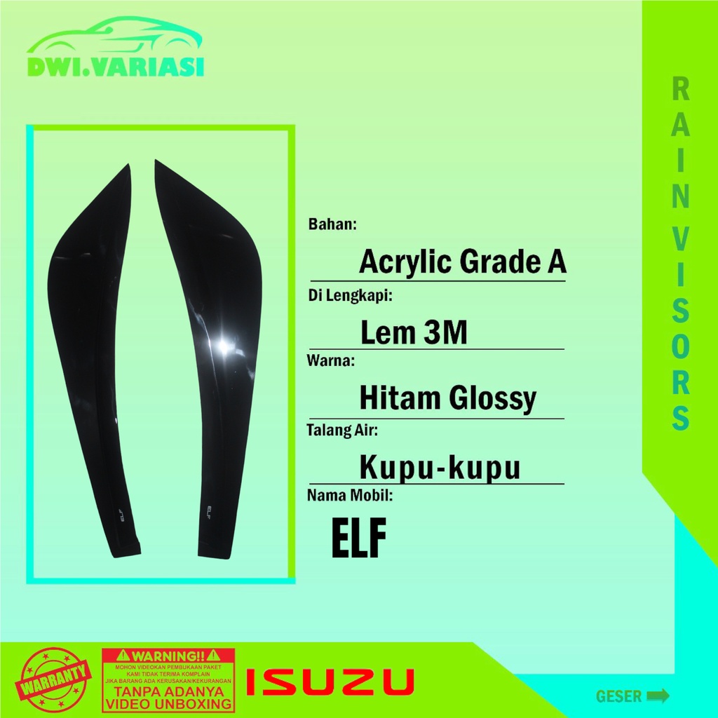 Talang Air Mobil ISUZU ELF KUPU KUPU