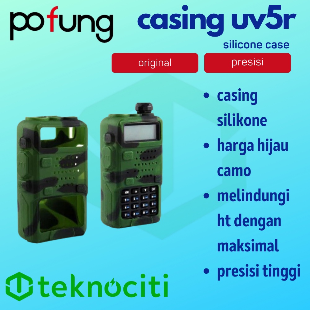 Silicone Case for Pofung UV5R UV-5RA UV-5RB UV-5RC UV-5RD UV-5RE / Casing HT Walkie Talkie