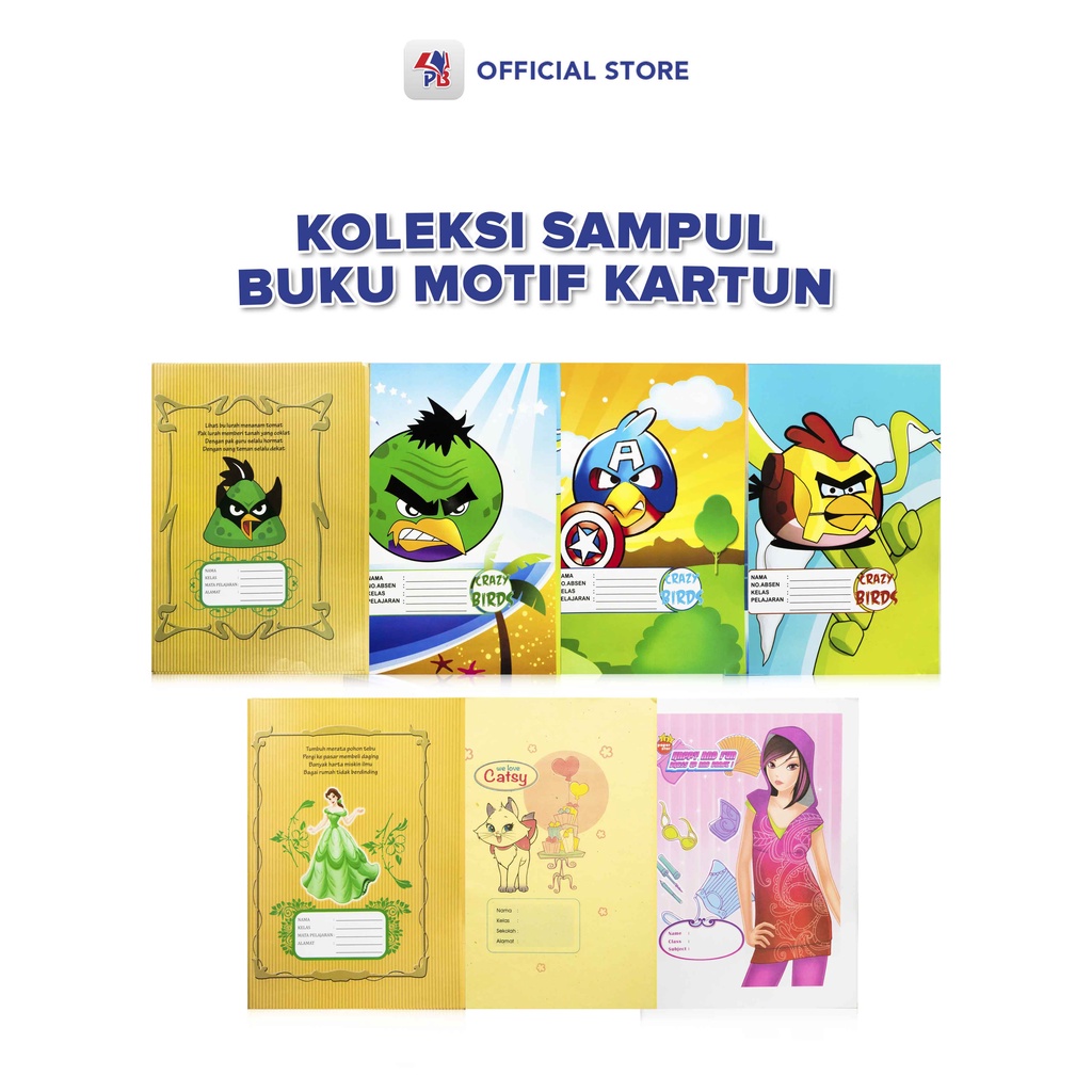 

Sampul Buku Coklat Dan Berwarna Motif Kartun 1 Pack Isi 20 / PB EDUKASI ANAK - PBNB
