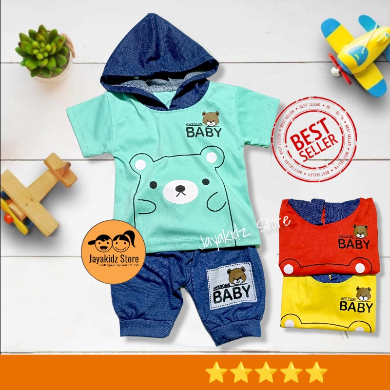 JVC KIDS Set Baju Bayi New Born Laki Laki Murah Usia Anak 6 12 Bulan Kebumen