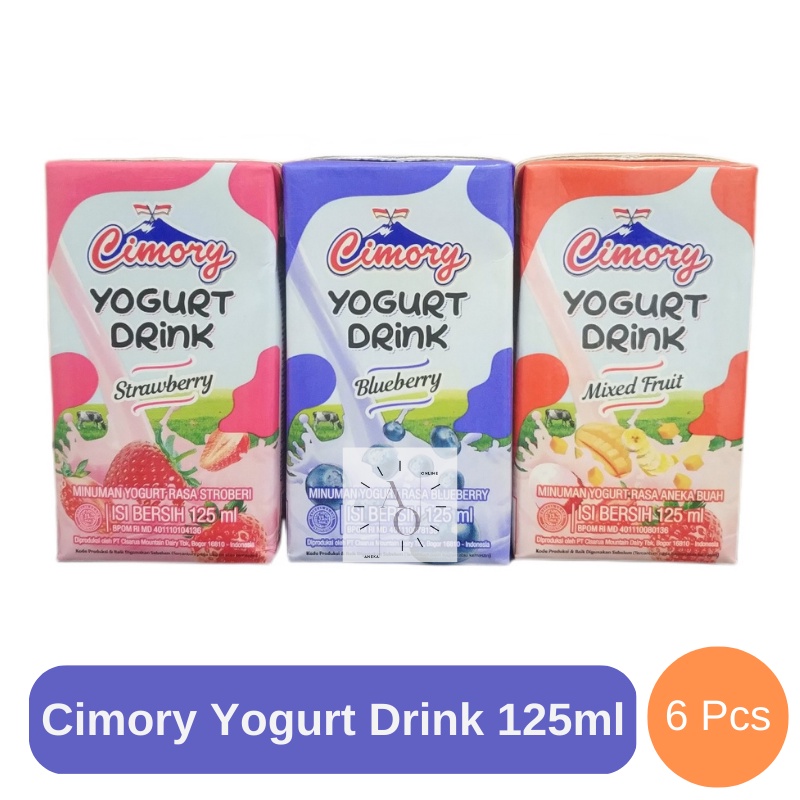 Jual Cimory Yogurt Drink Minuman Yogurt 125ml 6 Pcs Shopee Indonesia