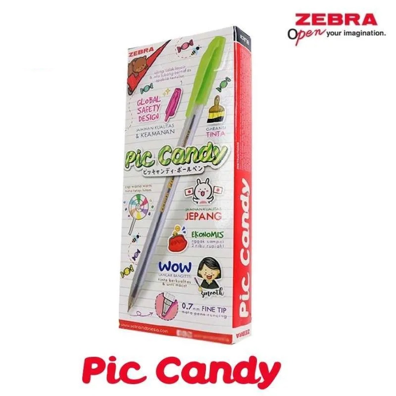 

PULPEN ZEBRA PIC CANDY FINE 0.7 SEMI GEL