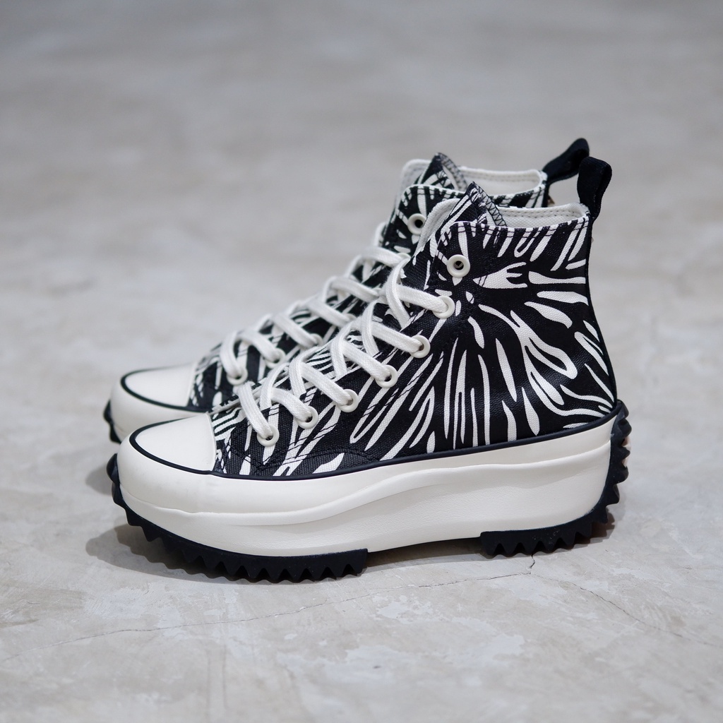 CONVERSE RUN STAR HIKE HI ZEBRA BLACK WHITE