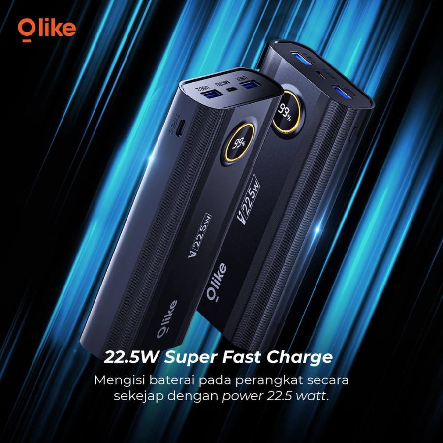 Olike Powerbank P6 20000 mAh Fast Charging Garansi Resmi