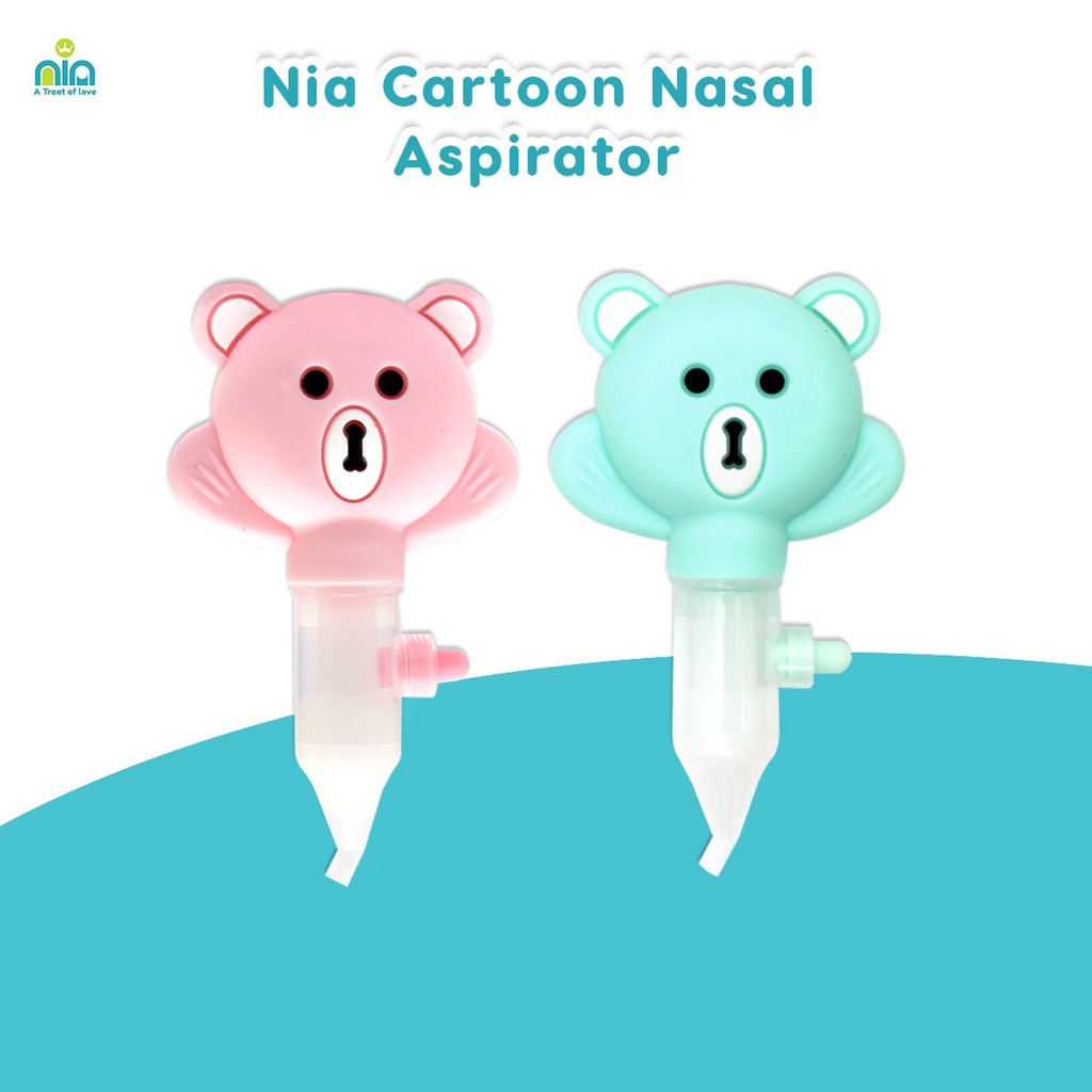 NIA BABY SILICONE CARTOON NASAL ASPIRATOR - ALAT PEMBERSIH / SEDOT INGUS BAYI BAHAN SILIKON KARAKTER