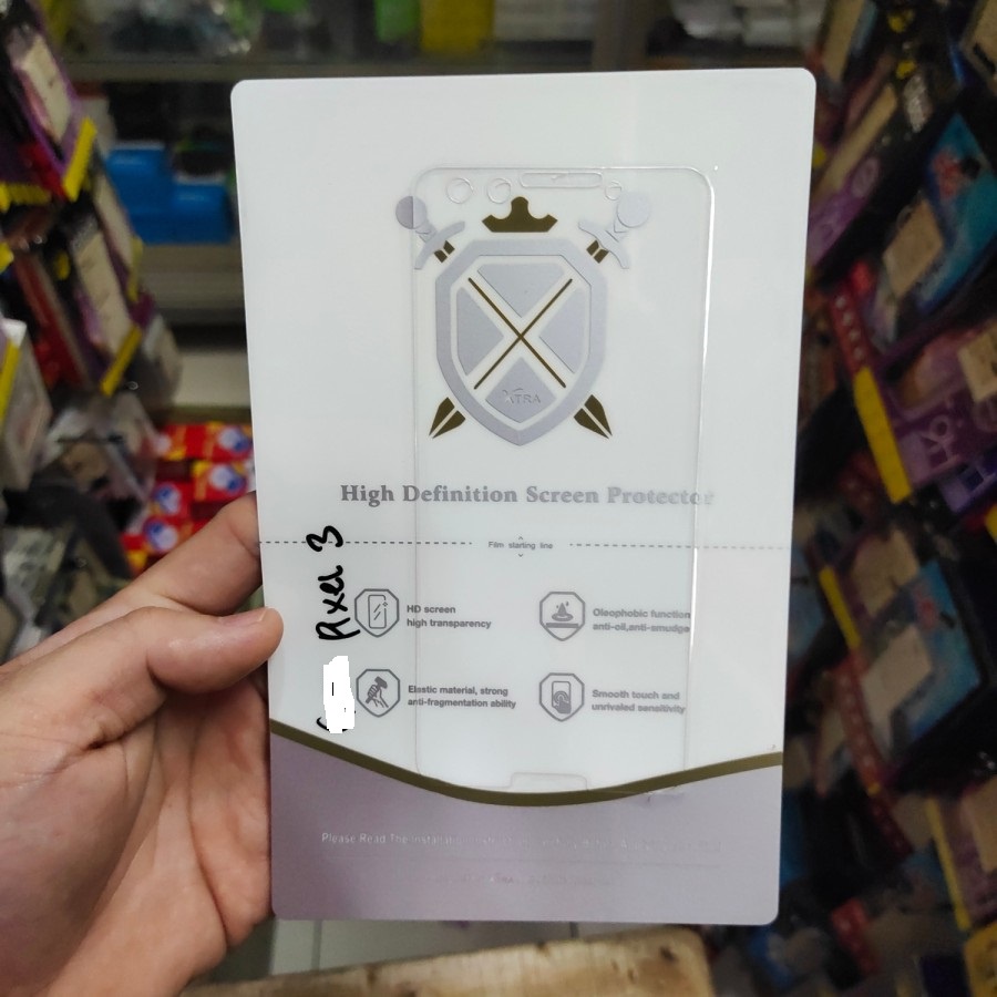 G00GLE PIXEL 3 , PIXEL 3XL ANTIGORES HYDROGEL BENING SESUAI TYPENYA MANTUL