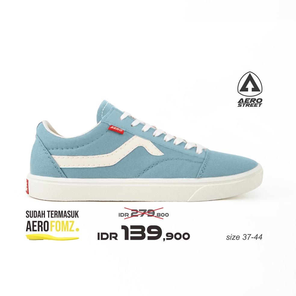 REKOMENDASI Aerostreet 37-44 Massive Biru Tua Pastel - Sepatu Sneakers Casual