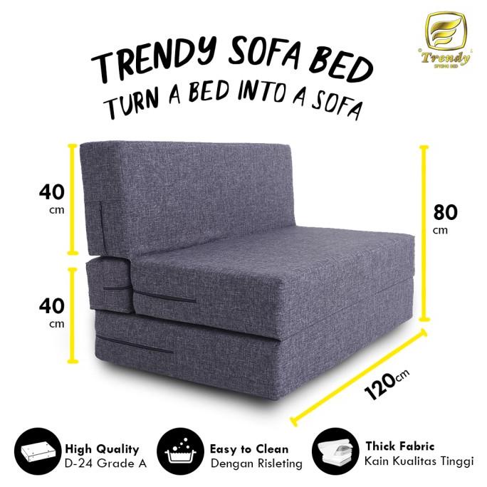 Trendy Sofa Bed Vacuum, Press & Roll / Sofa Lipat / Kasur Lipat Busa