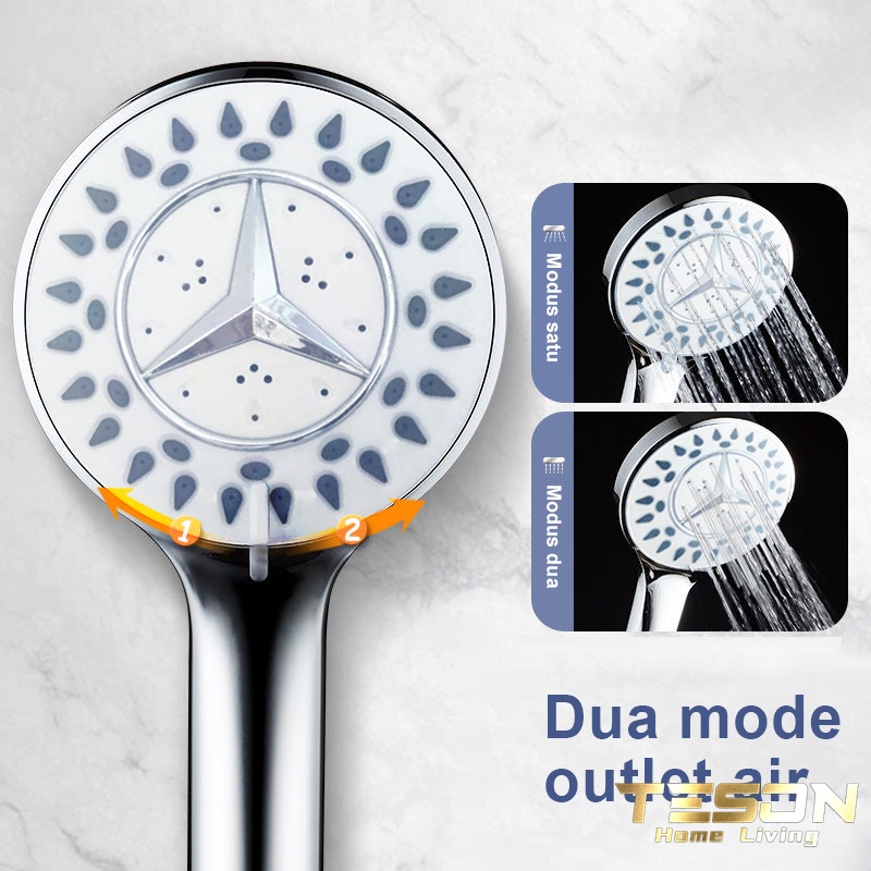 Kepala Shower Mandi - Hand Shower Head Set Stainless Tipe