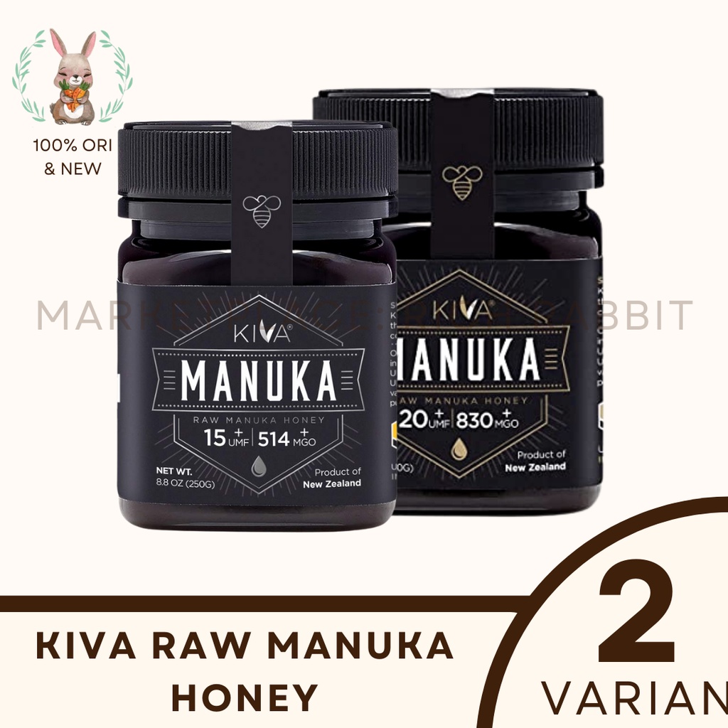 

Kiva Manuka Raw Honey Umf 15 15+ 20 20+ 10 10+ Madu New Zealand 8.8 oz