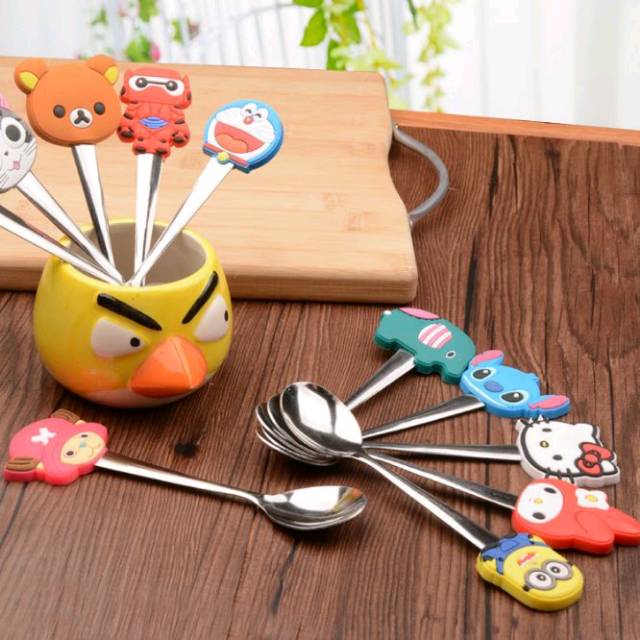 GP Sendok teh karakter kartun lucu imut / tea spoon stainless steel