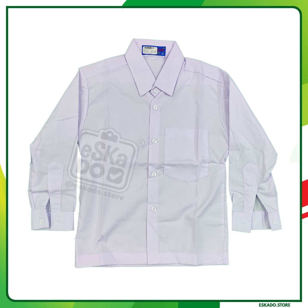 Baju Seragam Putih Polos Lengan Panjang / Baju Seragam Polos