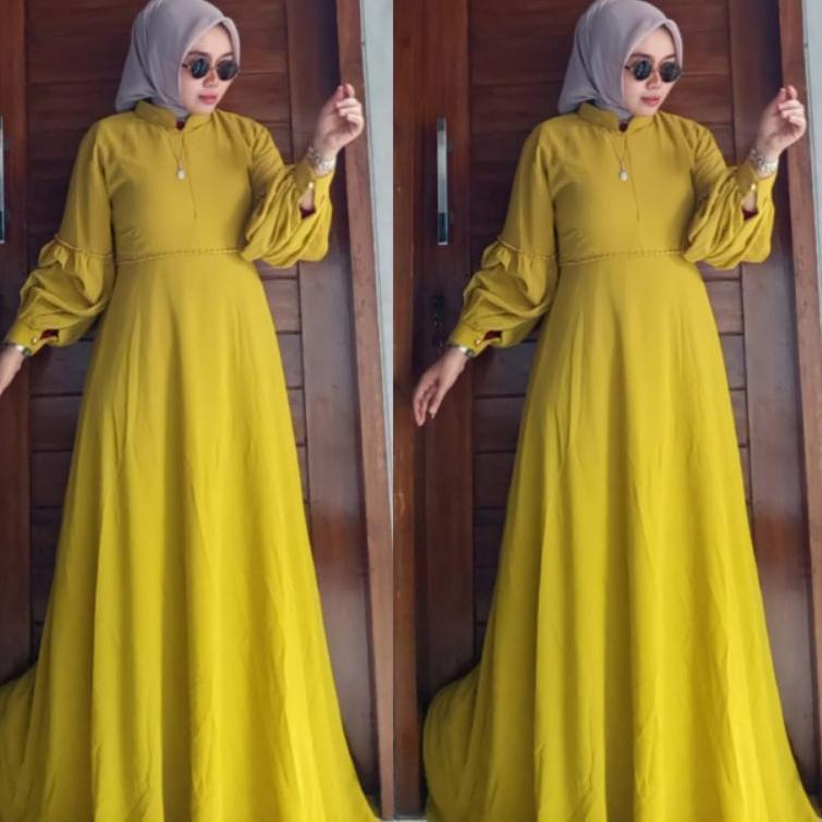 HARGA BERSAHABAT Nabila dress/BAKARA dress/gamis pesta/gamis seruty/gamis mewah/gamis terbaru/Nabila