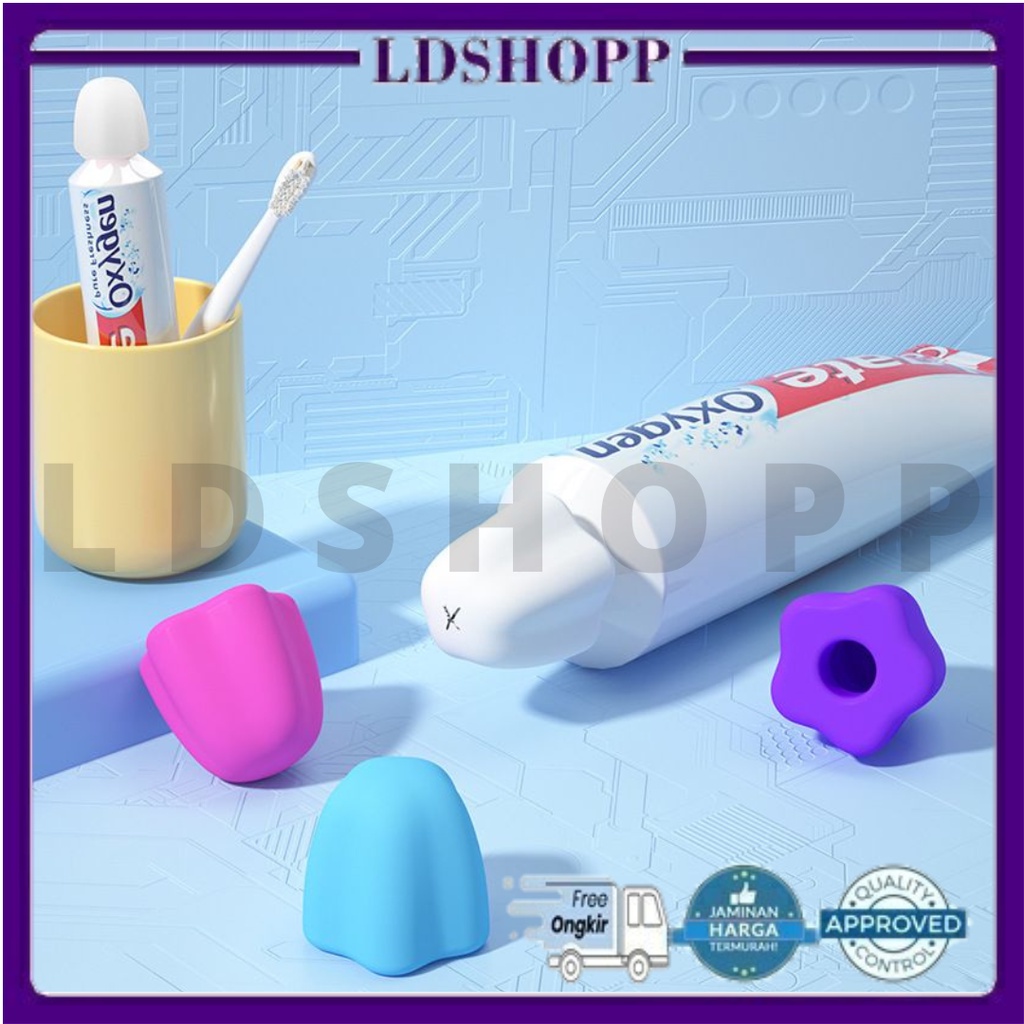 LDS Tutup Odol Pasta Gigi Penutup sendiri Dispenser Pemeras Pasta Gigi Bahan Silicon Toothpaste Cap (1 PC)