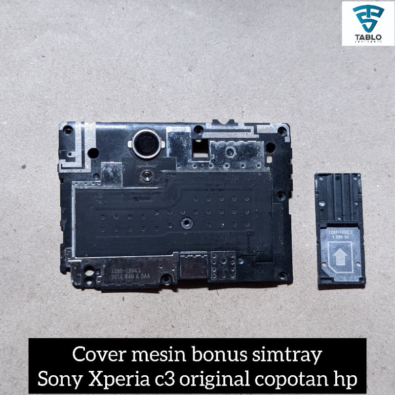 cover mesin plus simtray SONY XPERIA C3 second original pabrik copotan hp ✅