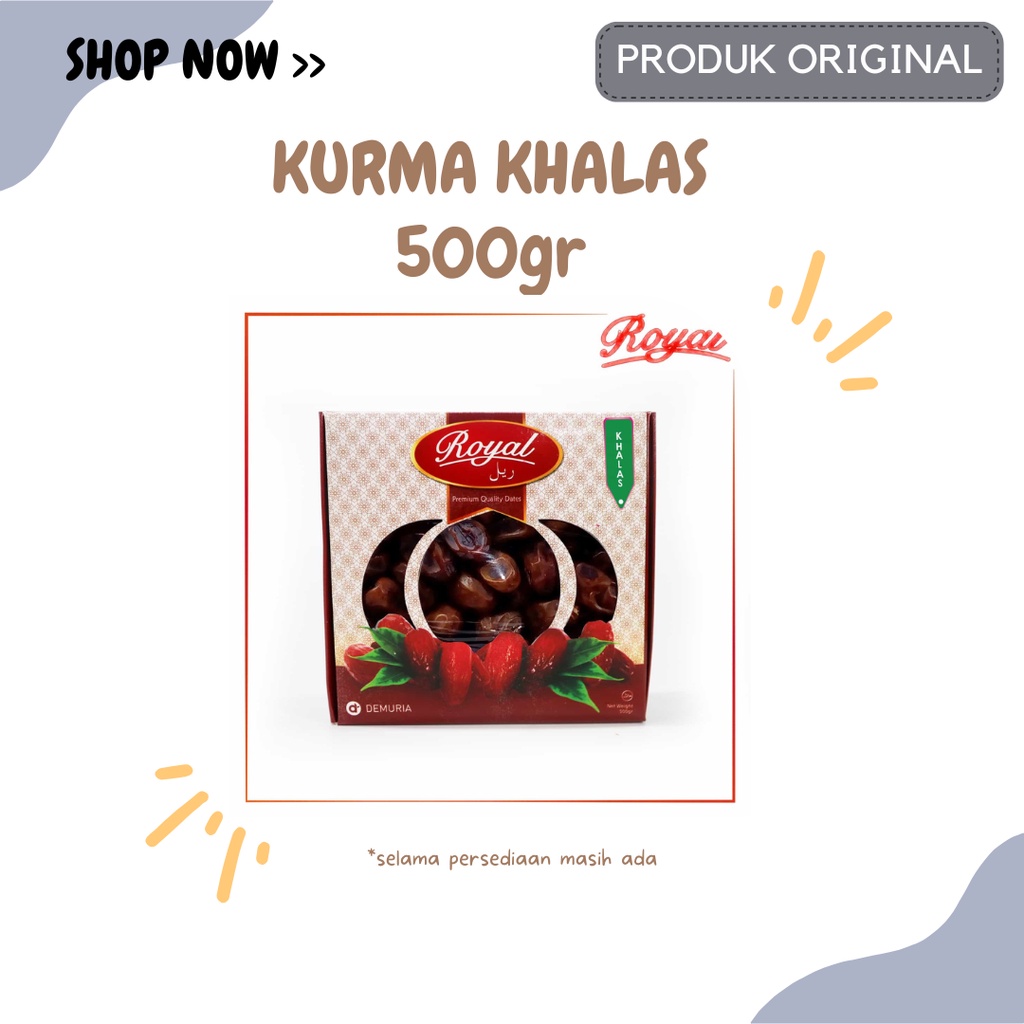 

Kurma Khalas Royal Dates 500gr