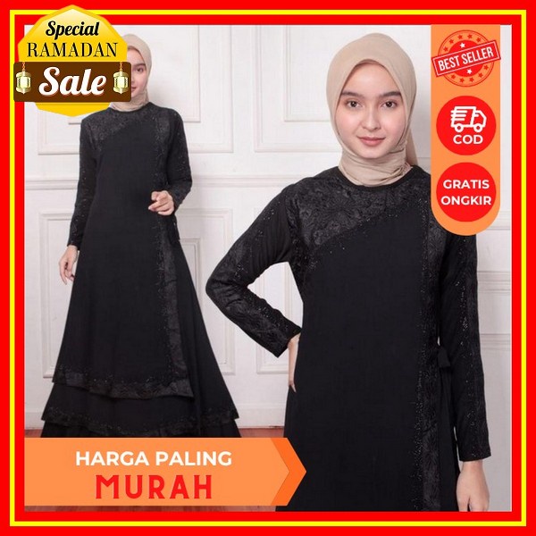 Abaya Hitam Turkey Abaya Outer Abaya Remaja Terbaru Kekinian Gamis Hitam Polos Wanita Jumbo Gamis Pe