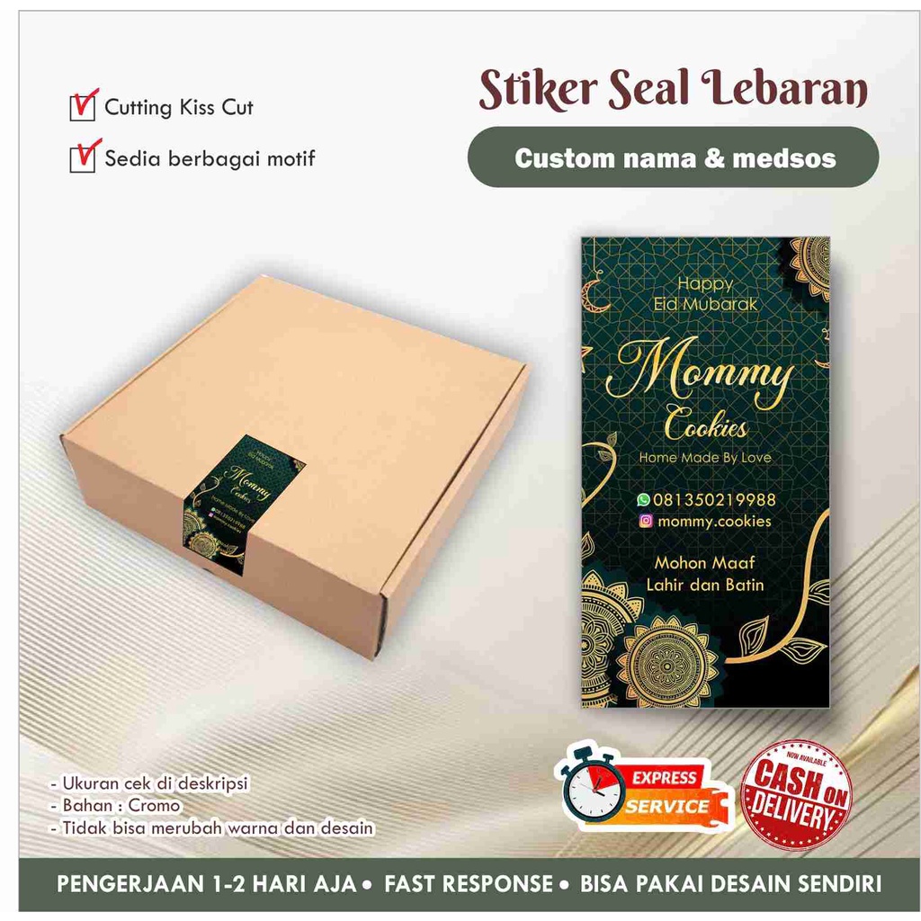 

[58 pcs] Stiker Seal Lebaran Cromo / Eid Mubarak / Ramadhan