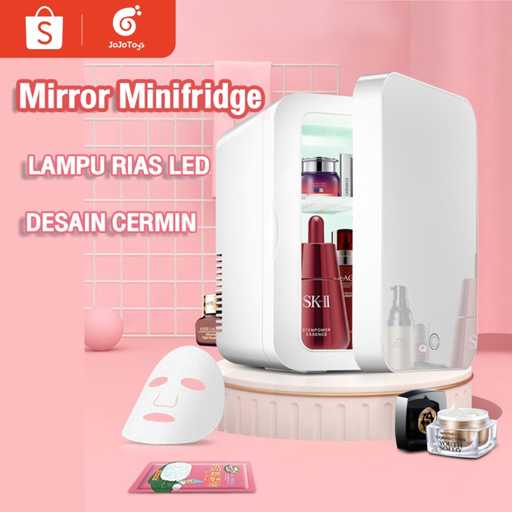 Jual Jojotoy Kulkas Skincare Fridge Mini L L Fridge Led Mirror