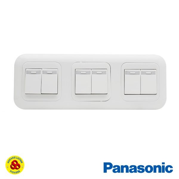 Saklar Panasonic Saklar 6 Gang Inbow Wej7823 + 5531 Seri 3 Frame 6 Devices