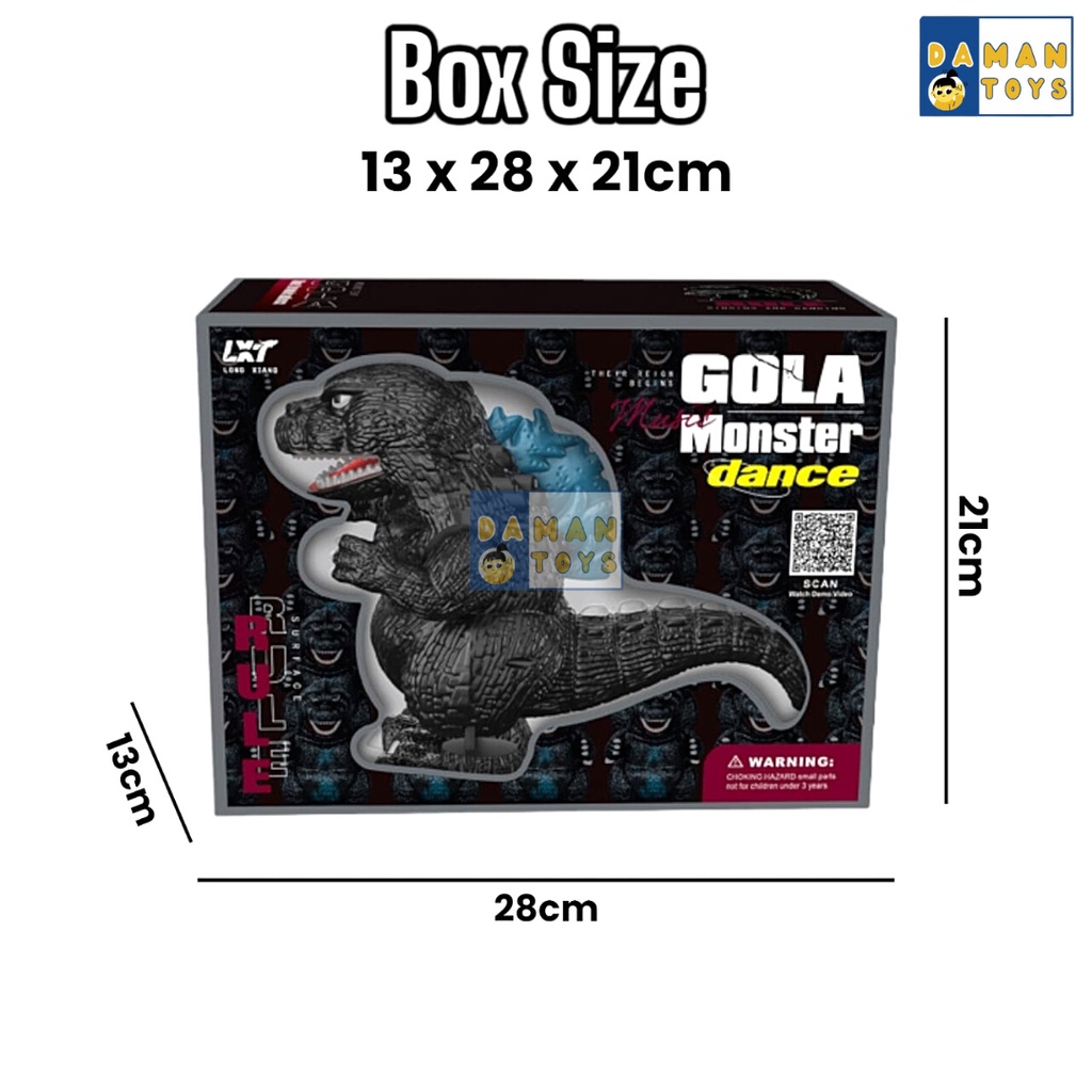 Action Figure Godzilla Bunyi Lampu Monster kaiju Godzila