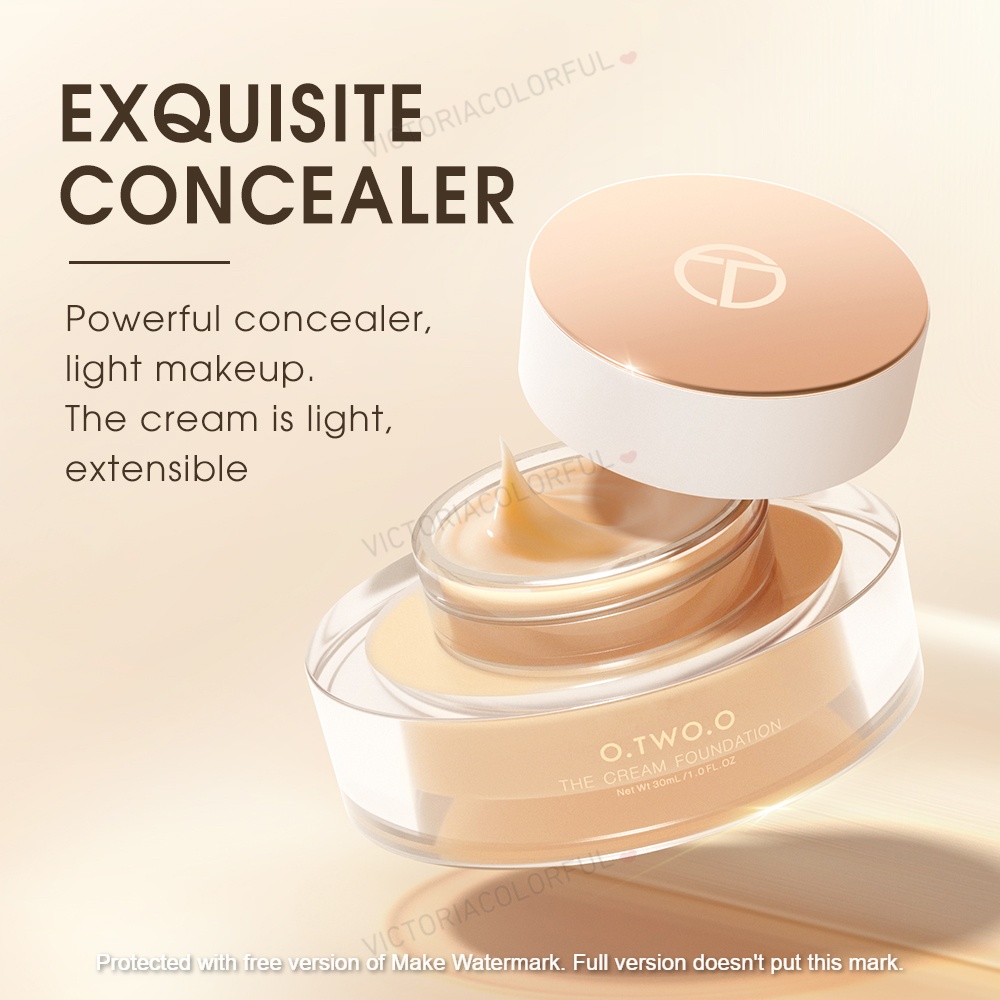 o.two.o~The Cream Foundation ( NEW ) Tahan air dan Tahan lama