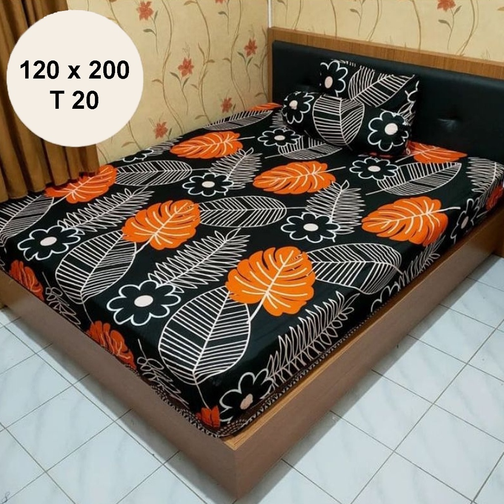 ✅COD Paket Sprei Seprei 120x200 Aneka Motif Dan 2 Sarung Bantal Guling Katun Premium Perlengkapan Dekorasi Kamar Rumah