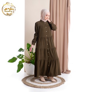 Korean Style Outfit|Gamis Polos Keren |Casual Dress|Gamis Zahira Outfit Kondangan | Korean Style Out