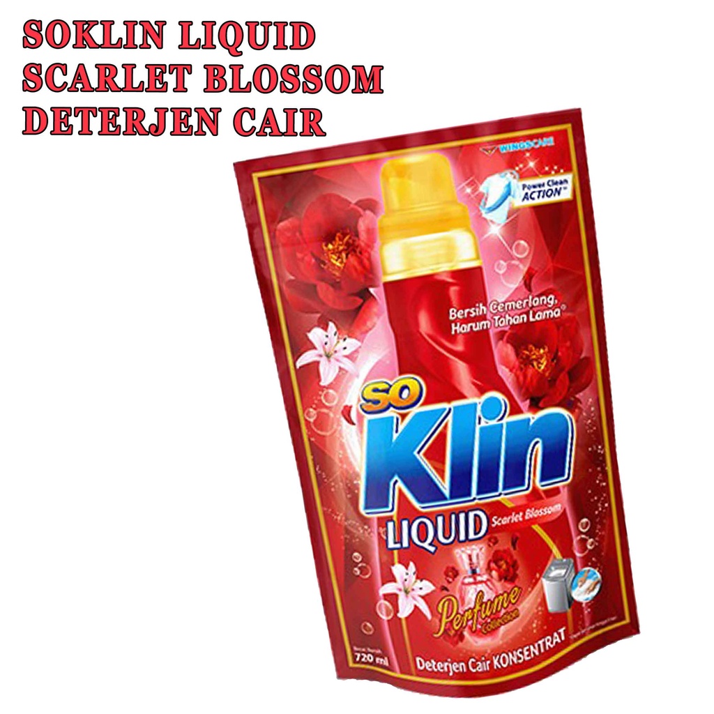 SCARLET BLOSSOM* SOKLIN LIQUID* DETERJEN CAIR 720ML