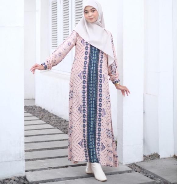 READY ABAYA ETNIK by hawacorner abaya rayon motif