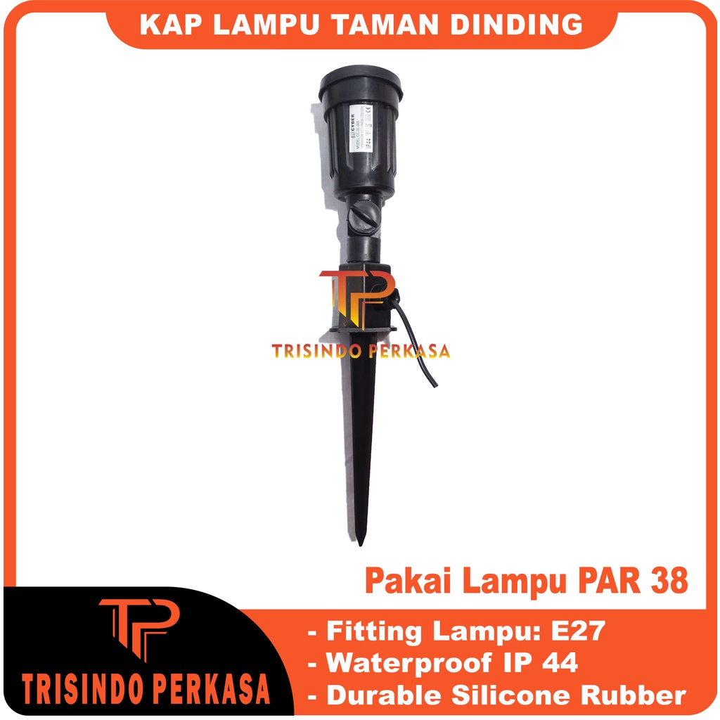 Lampu Taman Sorot Spotlight Par 38 E27 / Fiting Kap Lampu Tancap Taman