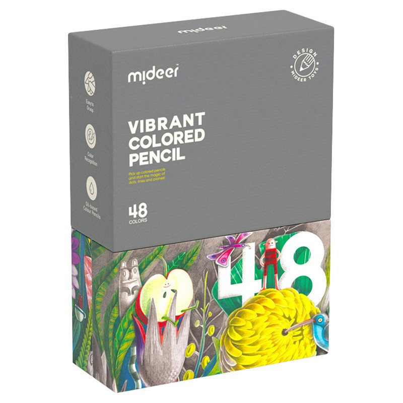 

Mideer Premium Vibrant Colored Pencil / Pensil Mewarnai Anak 48 Warna