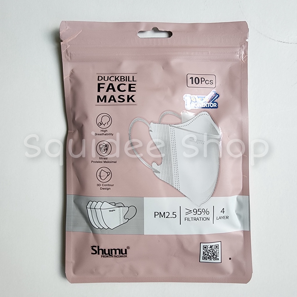 Masker Duckbill Shumu 4Ply isi 10pcs