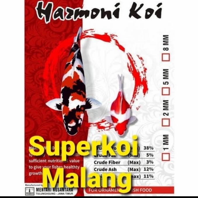 Harmoni Koi 10kg Pakan Koi Red Max Color Warna Growth Ikan Hiroyuki lge03