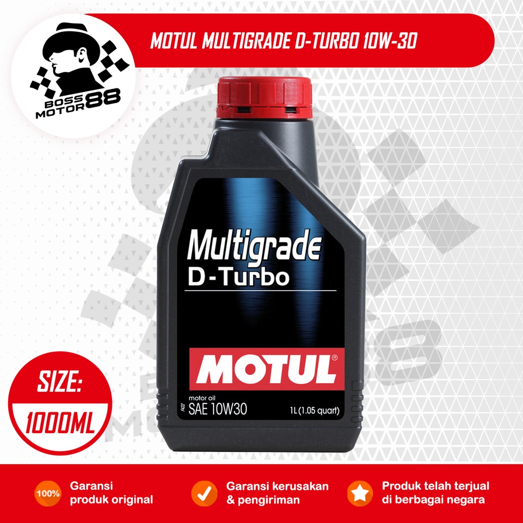 Motul Multigrade D-Turbo 10W-30 1L Oli Mesin Mobil Diesel HC-TECH Original
