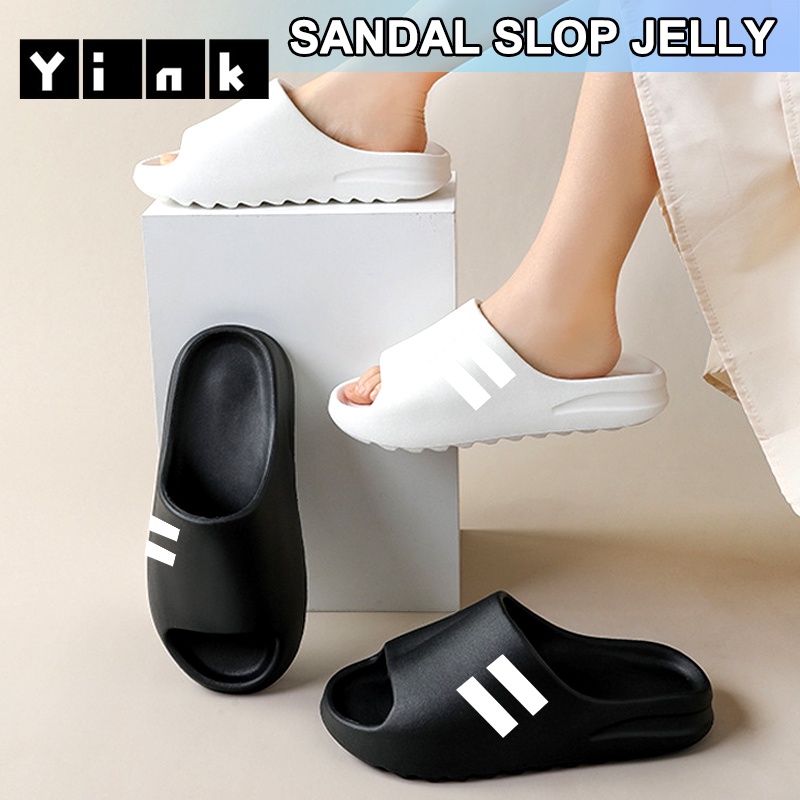 Yink Sandal Slop Import Terbaru 2023 Sendal Pria Wanita Dewasa Couple Berkualita EVA Sandal Slide Slipper Bahan Tebal Elastic Empuk Super Soft Karet