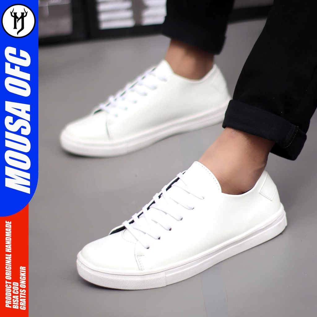 Sepatu Sneaker Kasual Kulit Syntetic Pria Original Mousa Britin