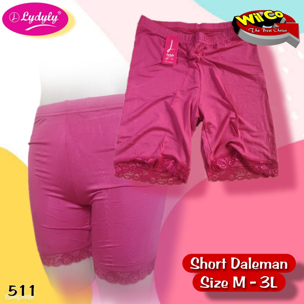 K511 - (Harga Per 1 Potong) SHORTPANTS CELANA DALAM STRETCH PENDEK LYDYLY DEWASA SIZE M - XXL