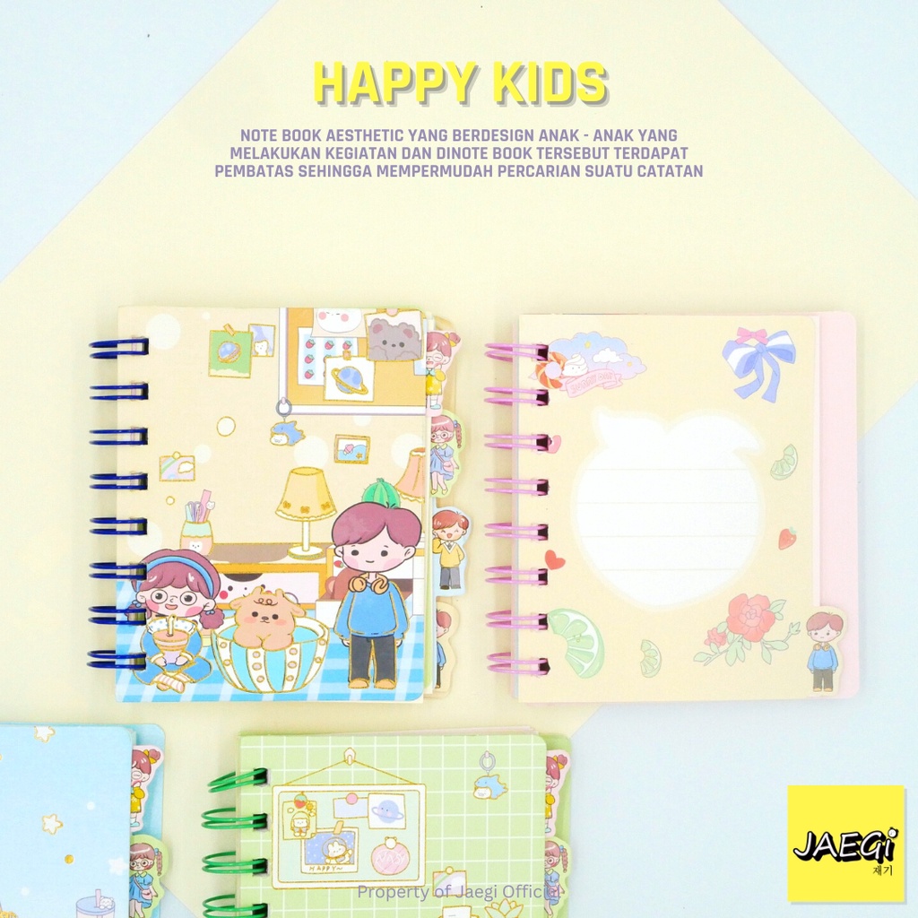 

JAEGi - Small Note Book / Buku Catatan 80 Lembar Happy Kids Edition